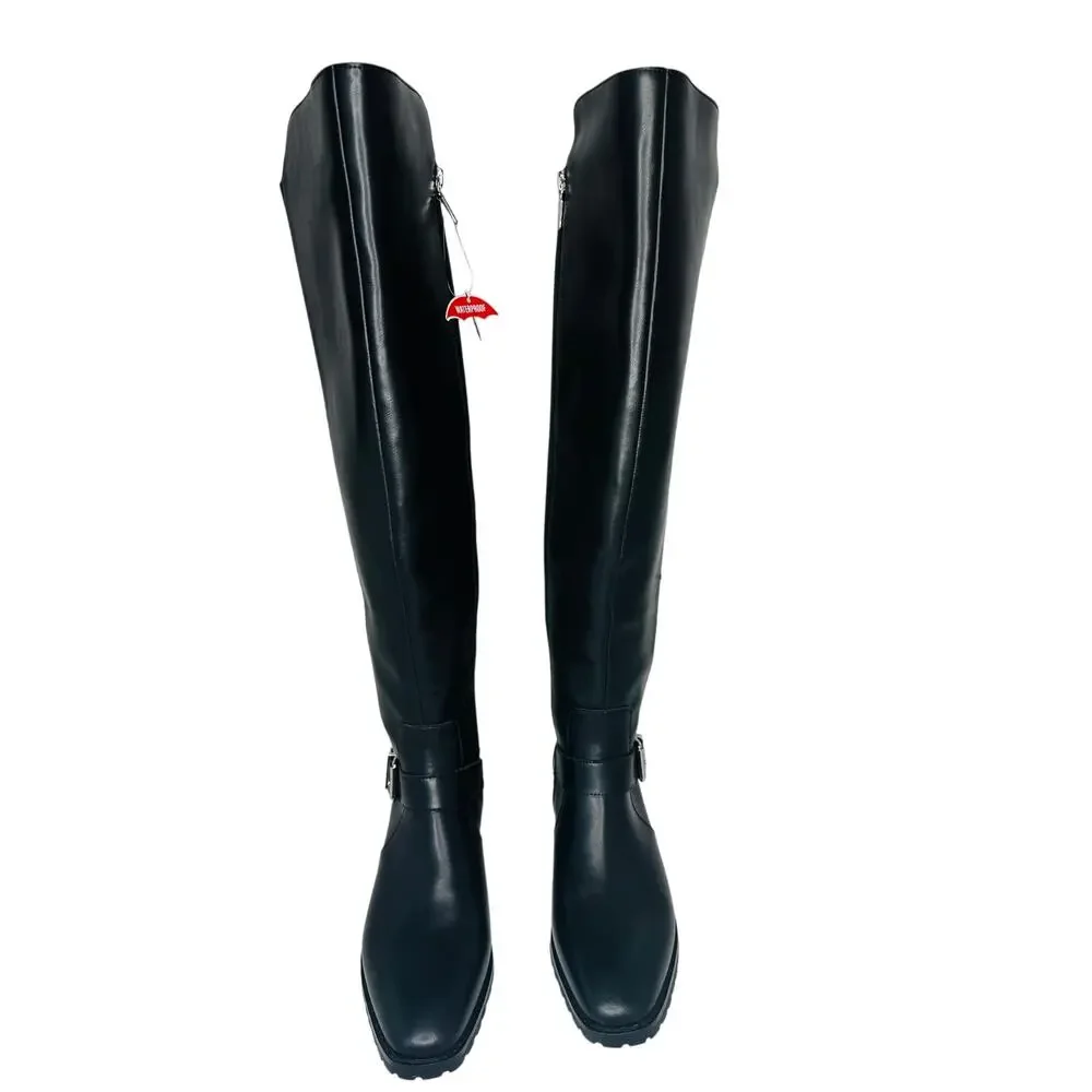 Blondo Sylvia Black Leather Over Knee Boots Waterproof Women’s Size 9